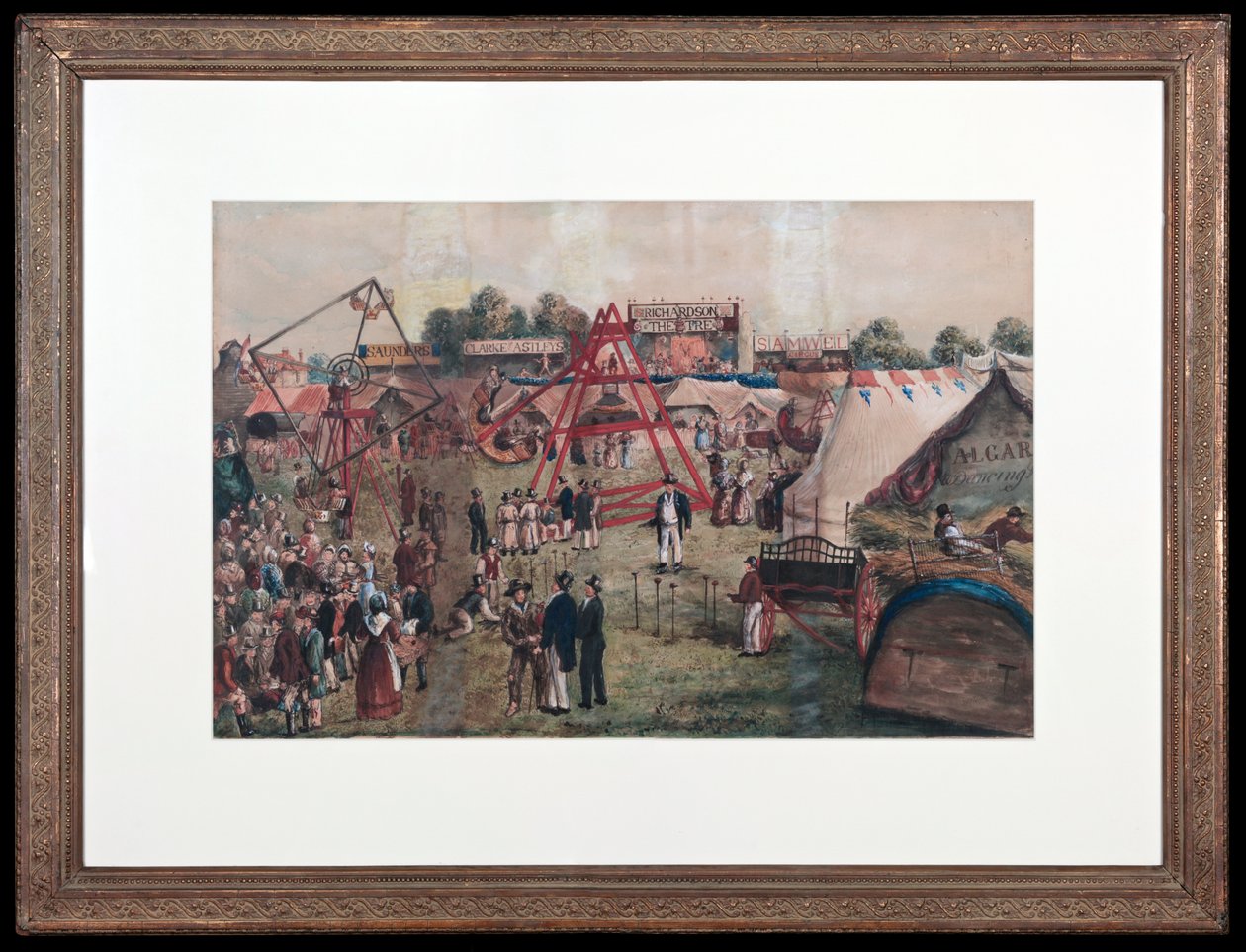 Croydon Fair, 1833 (crayon) de George Hawkins