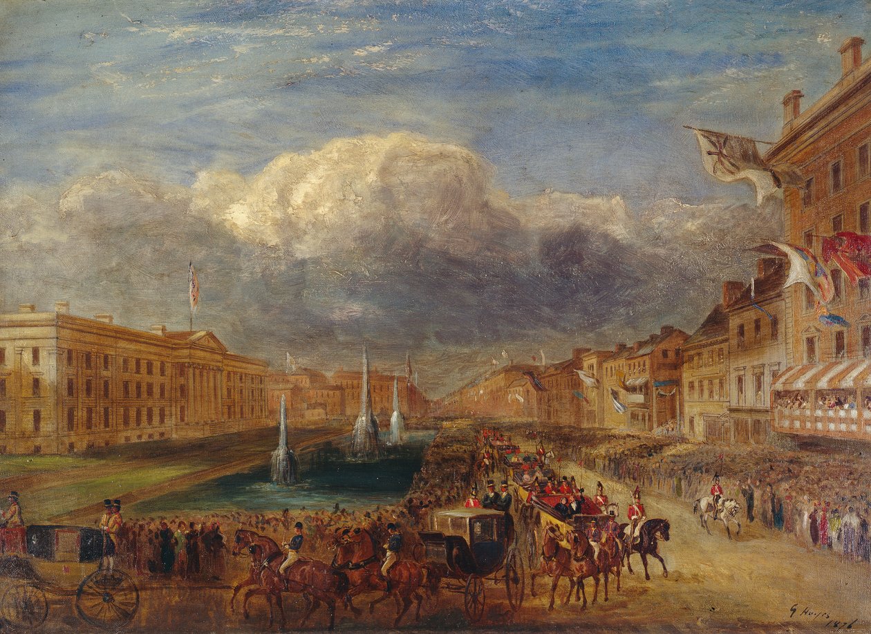A visita da Rainha Vitória e do Príncipe Alberto a Manchester em 1851 de George Hayes