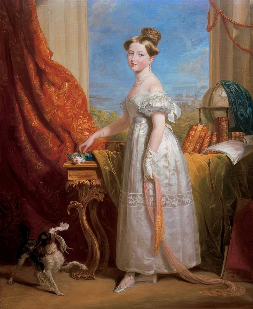 Retrato da princesa Victoria de George Hayter
