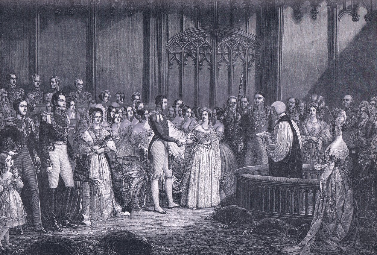 Casamento da Rainha Vitória em 1840 de George Hayter