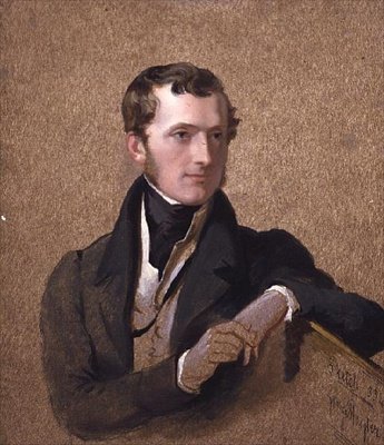 Retrato do Visconde Mahon (1805-75) mais tarde quinto Earl Stanhope de George Hayter