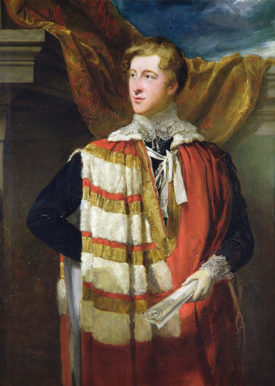 Retrato de William Spencer Cavendish, 6º Duque de Devonshire, c.1822-86 (óleo sobre tela) de George Hayter