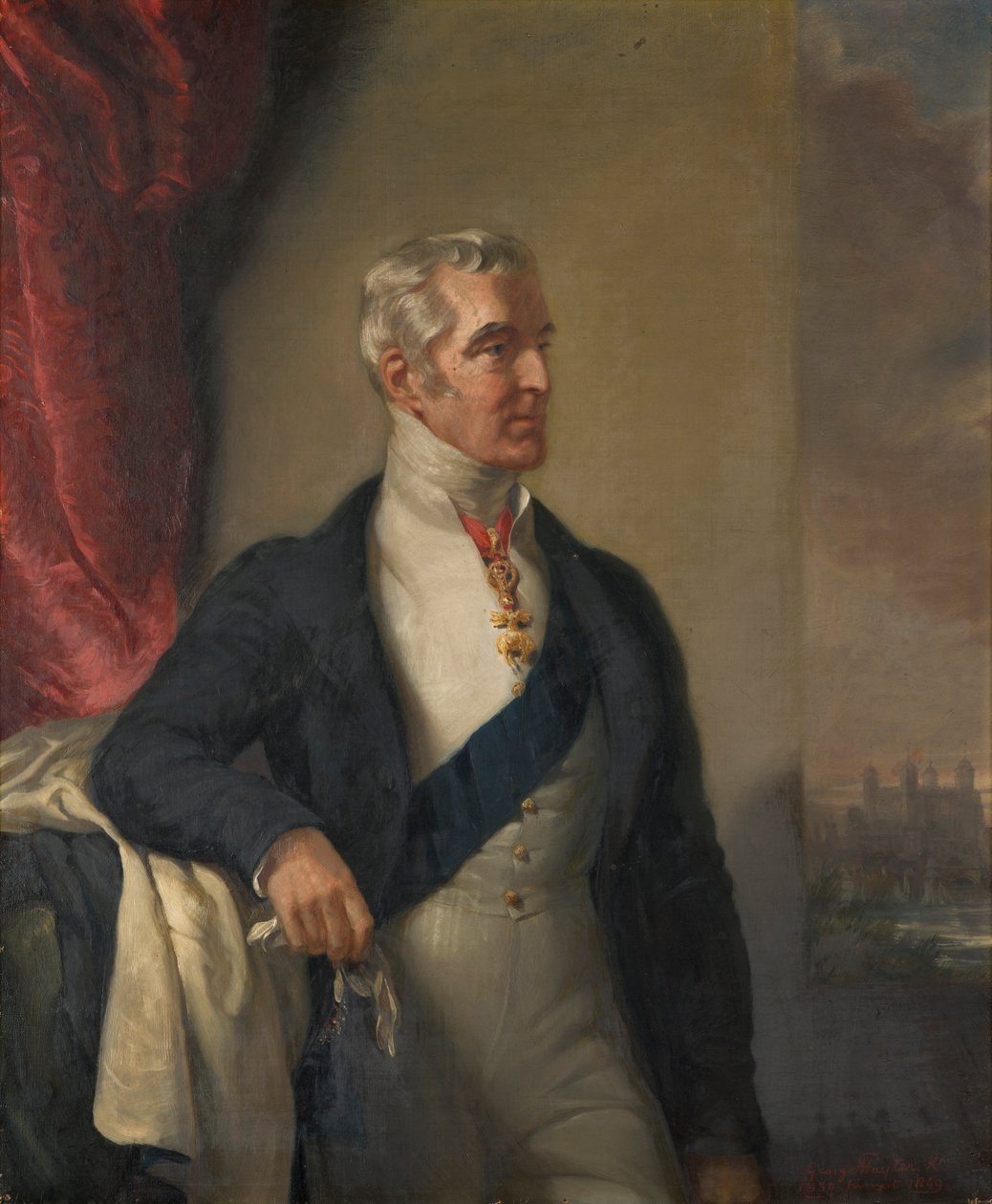 Retrato do 1º Duque de Wellington, c.1839 (óleo sobre tela) de George Hayter