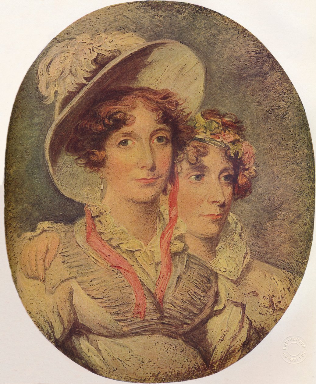 Princesa Amelia de Brunswick e sua filha Princesa Charlotte, 1919 de George Hayter