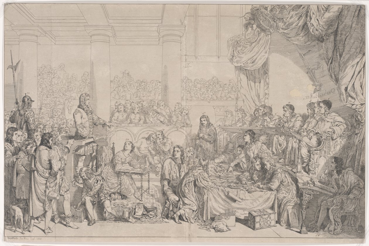 O Julgamento de William Lord Russell de George Hayter