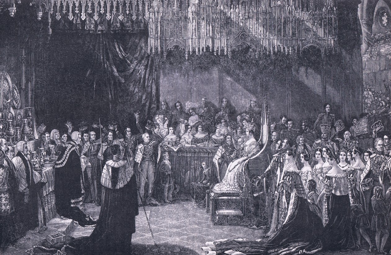 A coroação da rainha Vitória em 1838 de George Hayter