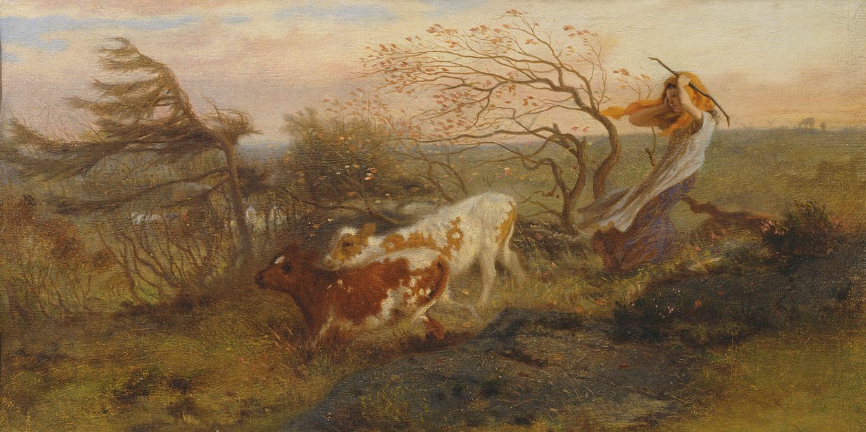 O vento no mundo, 1862 de George Hemming Mason