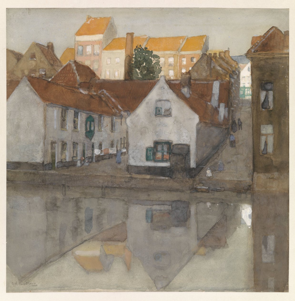 Favela em Gante de George Hendrik Breitner (signed by artist)