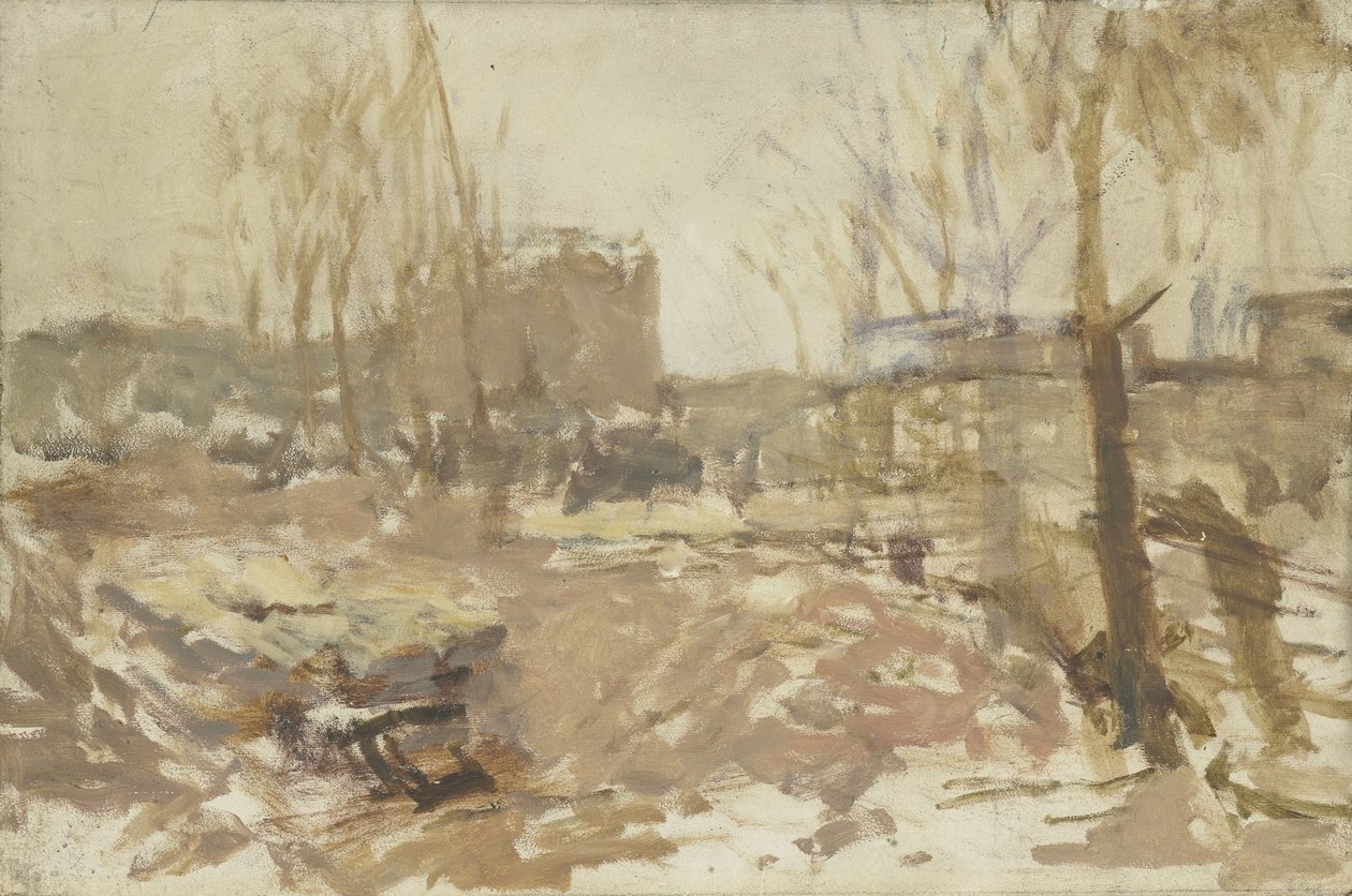 Local de construção em De Clercqstraat de George Hendrik Breitner