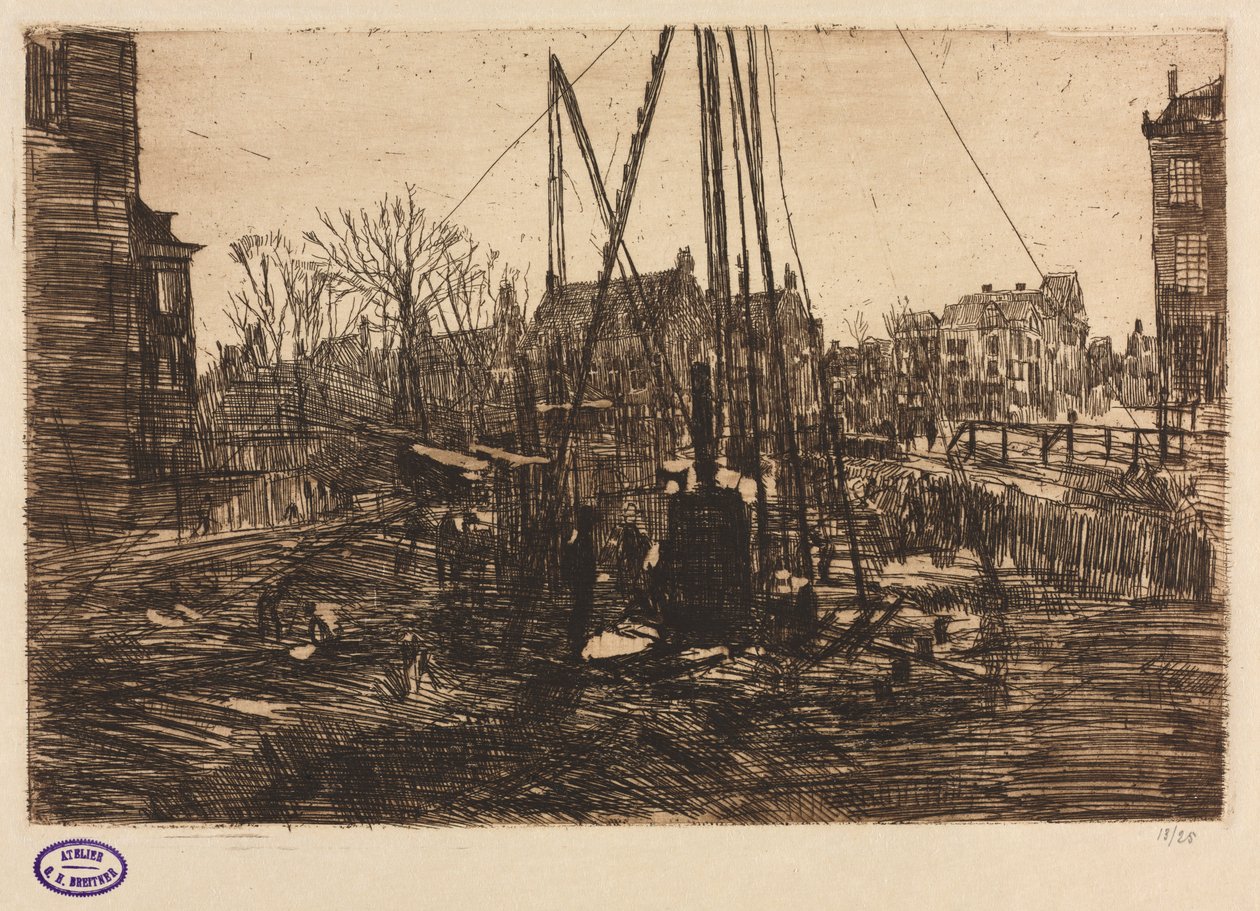 Canteiro de obras, Amsterdã de George Hendrik Breitner