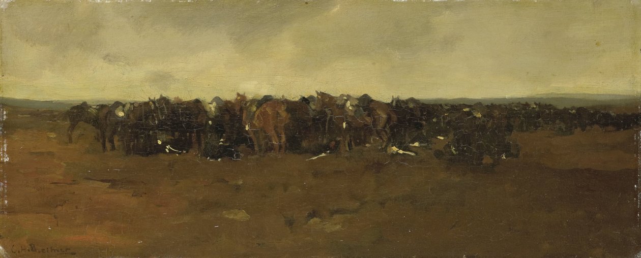 Cavalaria na Repose de George Hendrik Breitner