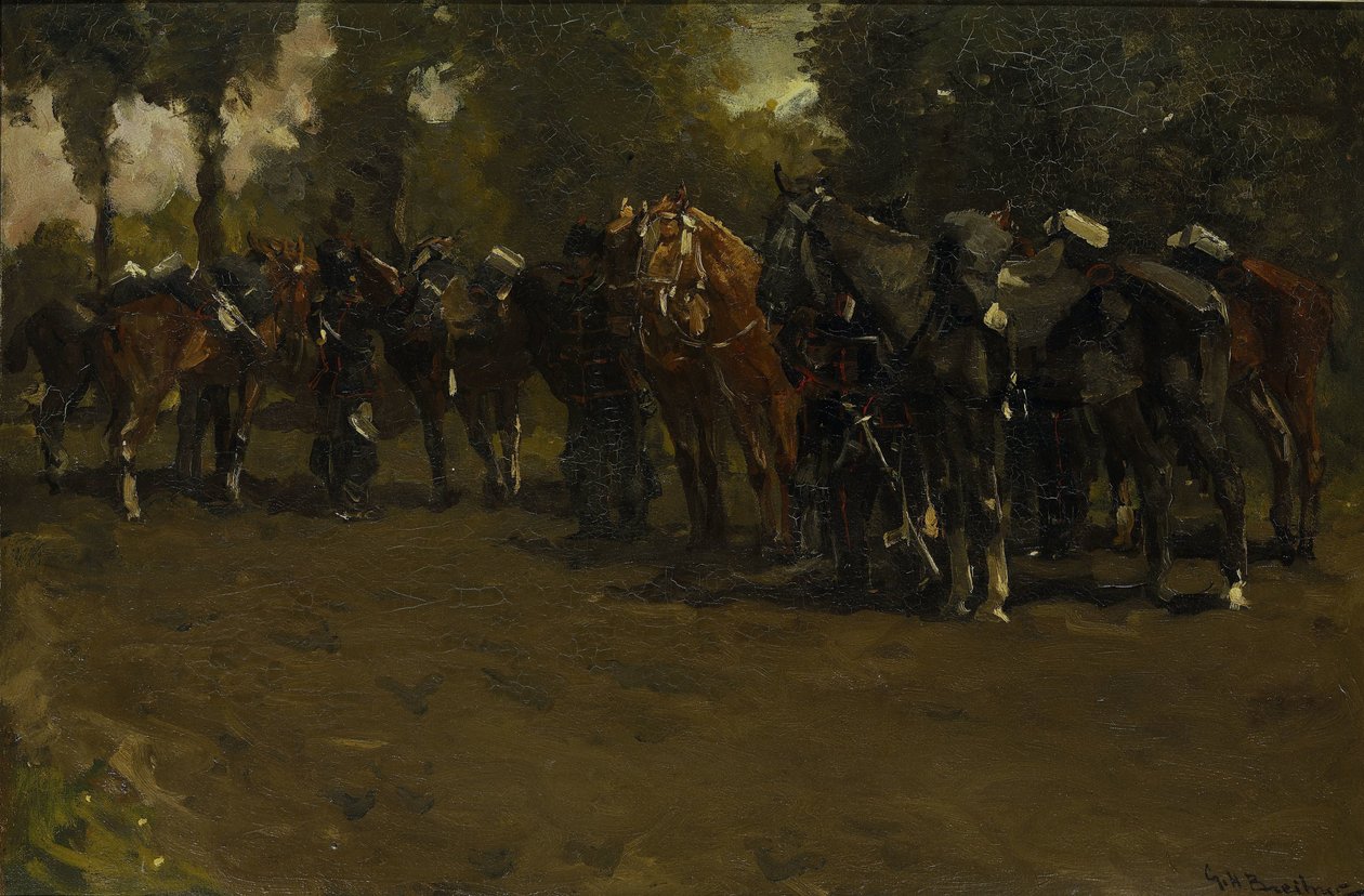 Cavalaria na Repose de George Hendrik Breitner