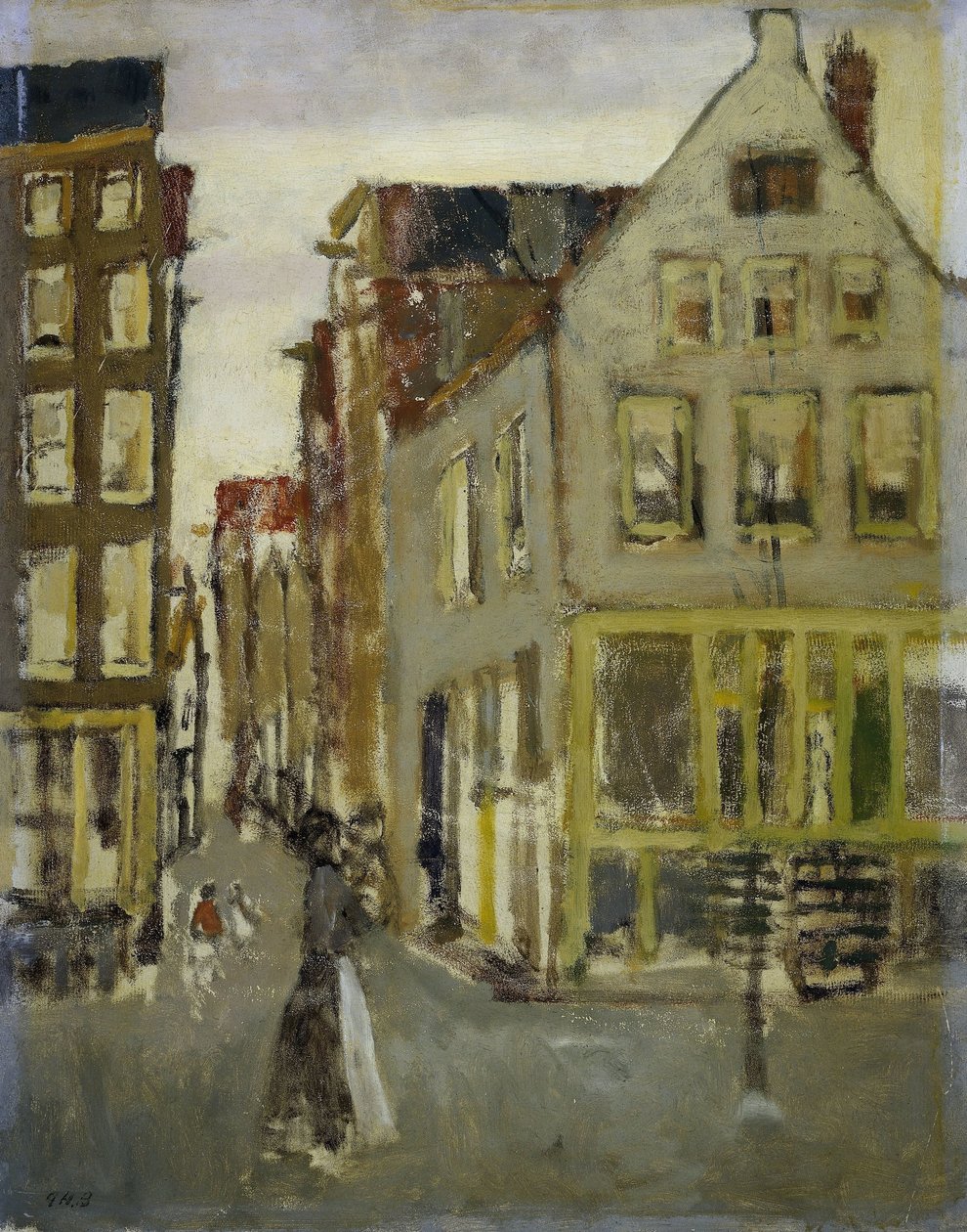 O Lauriergracht na Tweede Laurierdwarsstraat de George Hendrik Breitner