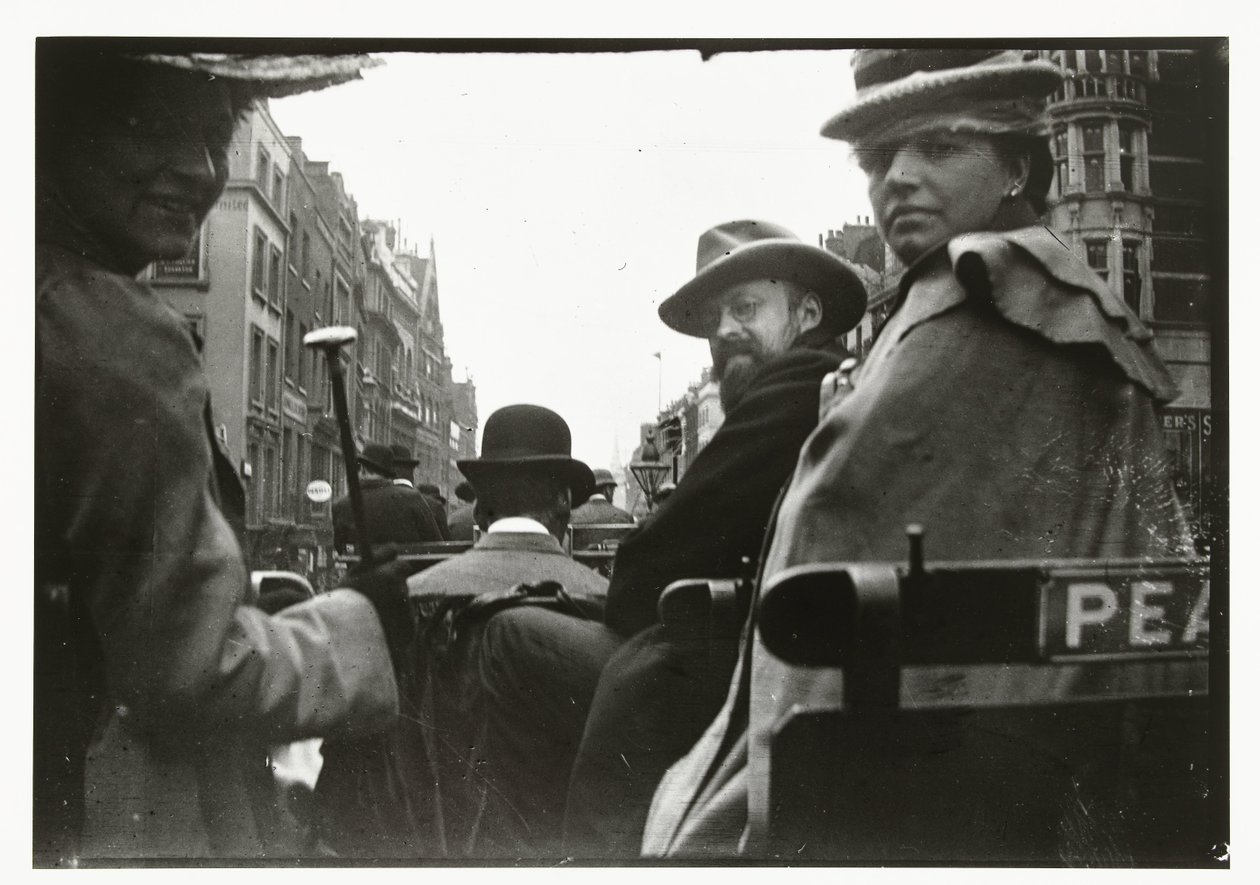 George Breitner e Marius Bauer em uma carruagem em Londres de George Hendrik Breitner