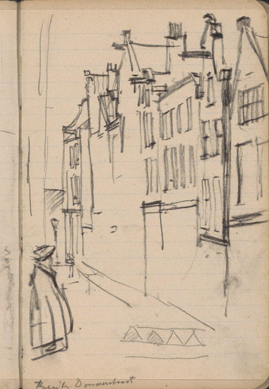 Vista da Buiten Dommersstraat, em Amesterdão de George Hendrik Breitner