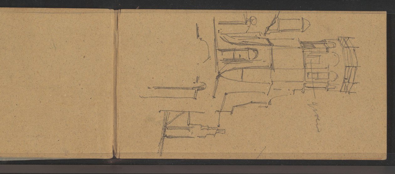 Ansicht des Turms des Landguts Torenzicht in Poeldijk de George Hendrik Breitner