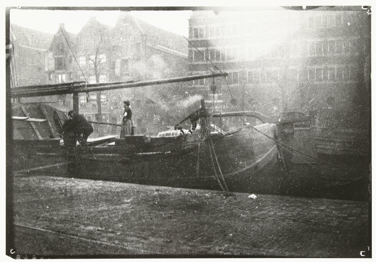 Armazéns de Gouvernement no Brouwersgracht em Amesterdão de George Hendrik Breitner