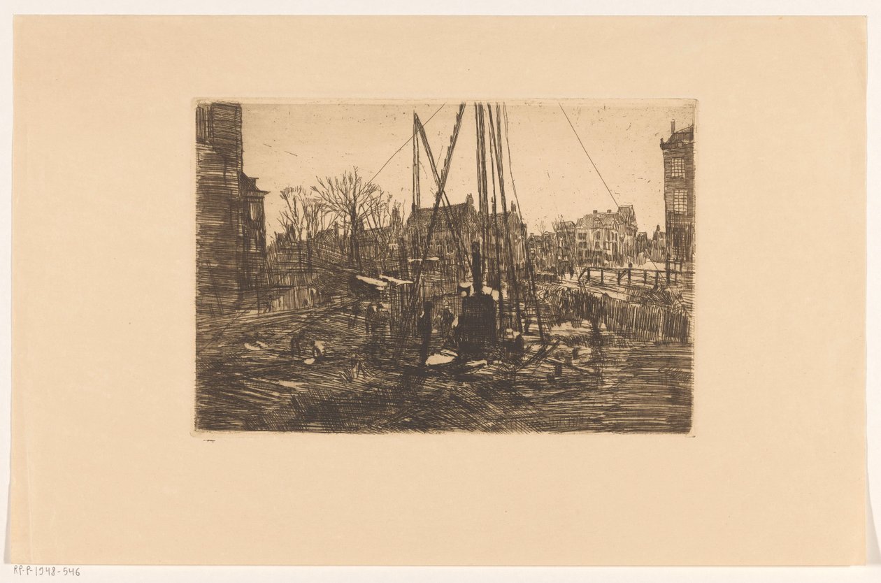 Trabalho de pilha na Raadhuisstraat em Amsterdã de George Hendrik Breitner