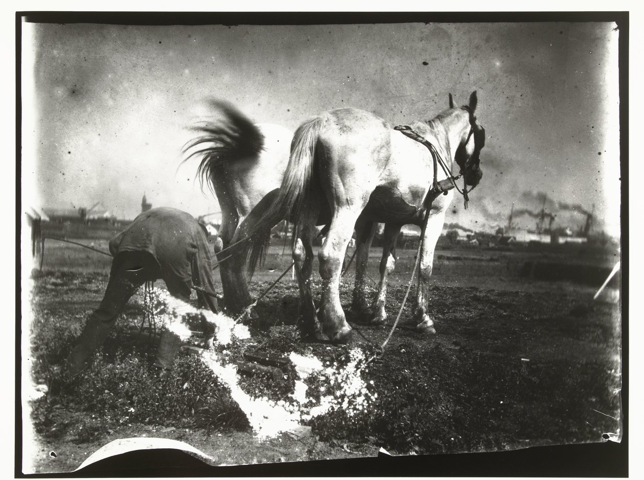 Arando um campo por cavalos de George Hendrik Breitner