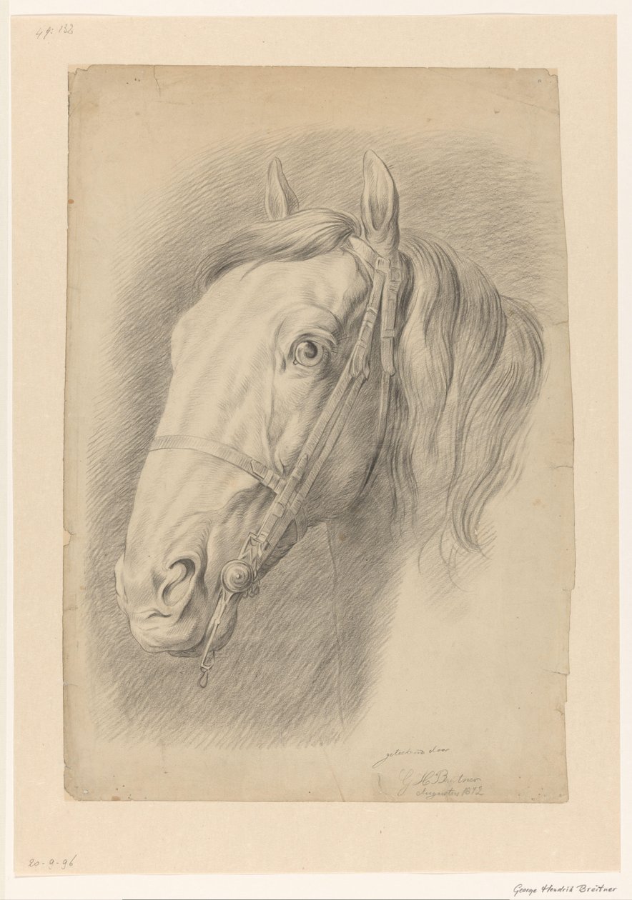 Cabeça de um cavalo de George Hendrik Breitner
