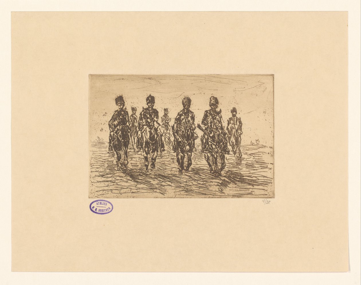 Hussardos a galope de George Hendrik Breitner