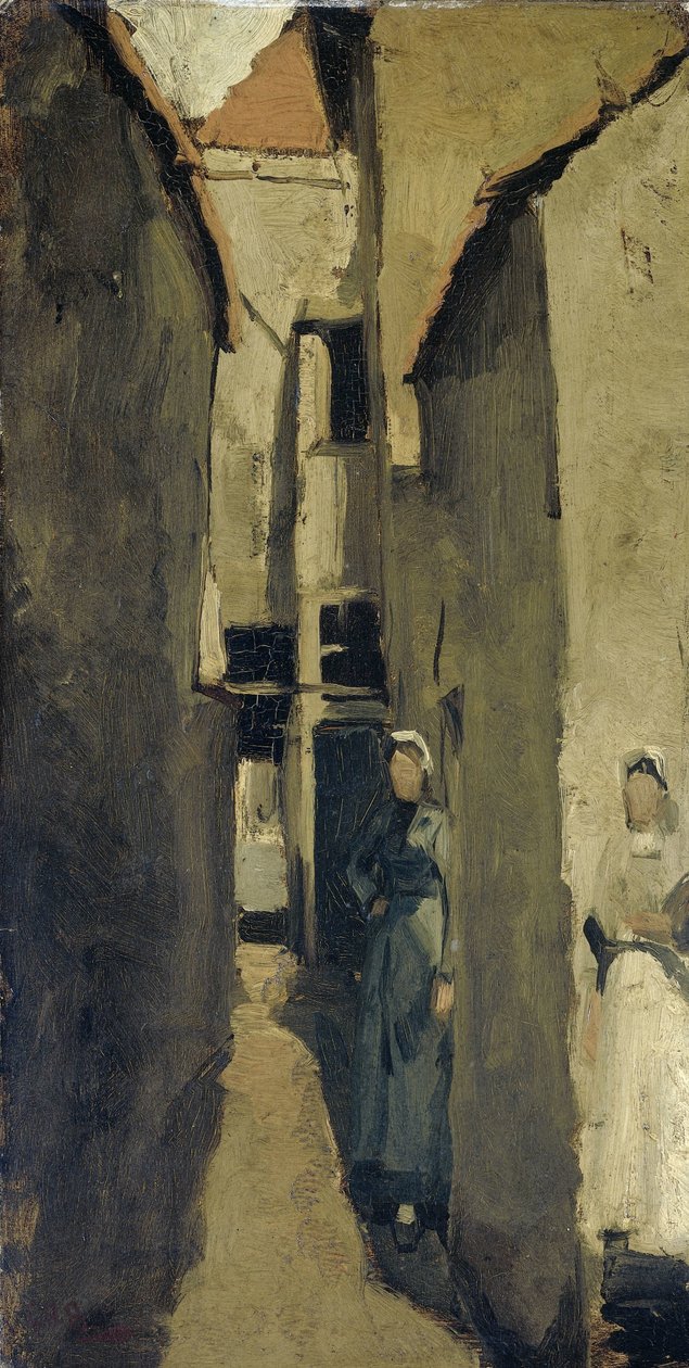 Rua do bairro em Haia ou Scheveningen de George Hendrik Breitner
