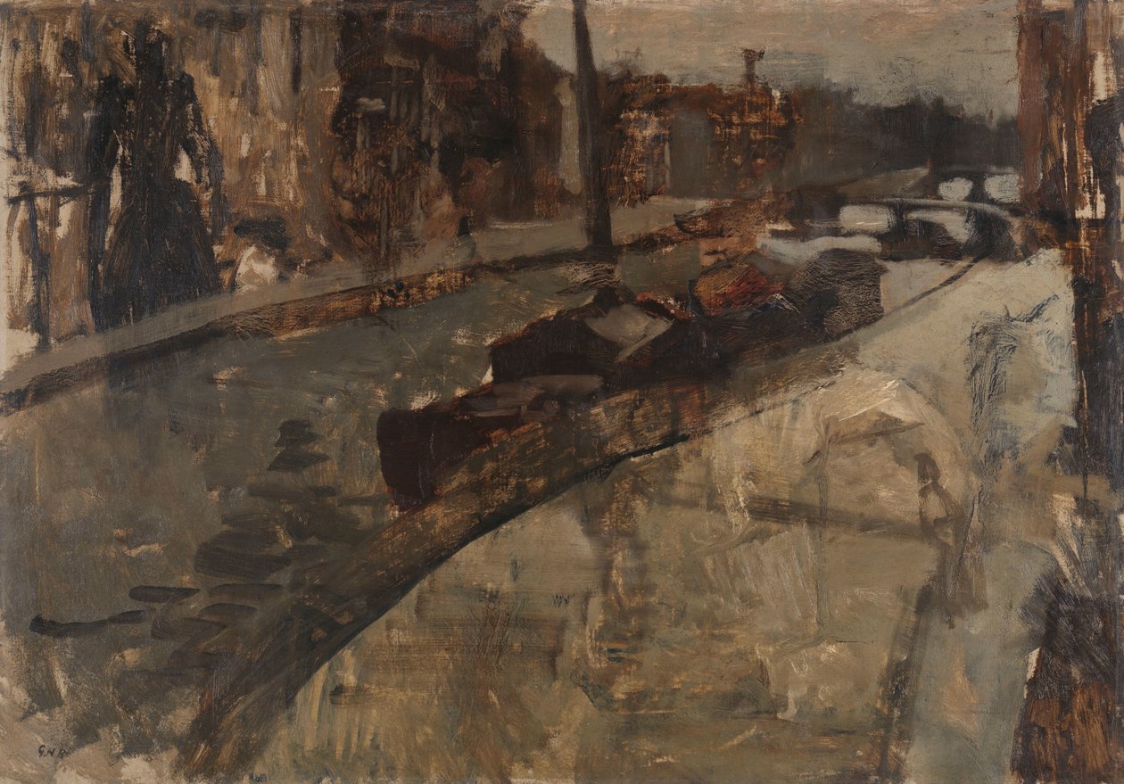 Prinsengracht perto de Lauriergracht, Amsterdão de George Hendrik Breitner