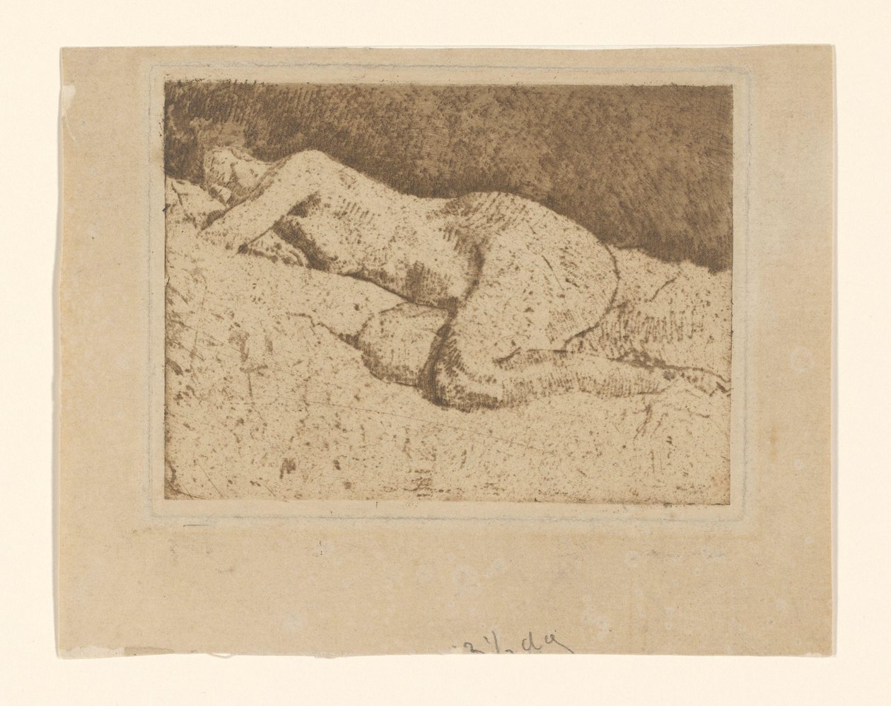 Nu feminino reclinado de George Hendrik Breitner