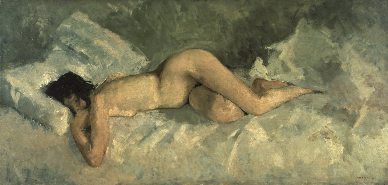 Nude reclinado, ca 1887 de George Hendrik Breitner