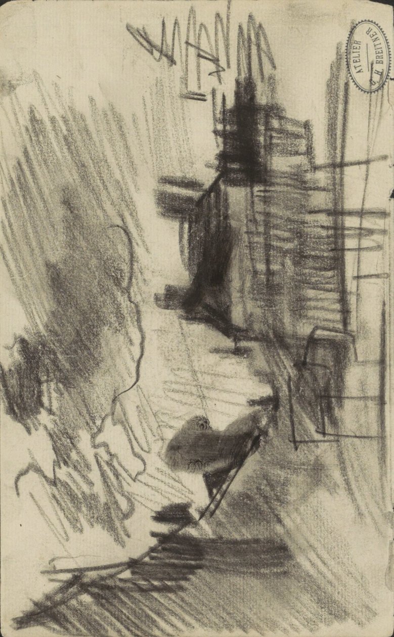Cityscape, possivelmente em Amesterdão de George Hendrik Breitner