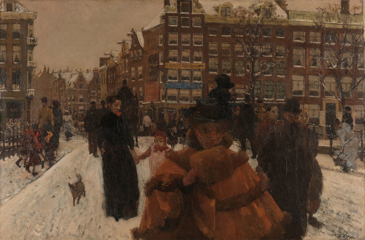A Ponte Singel no Paleisstraat em Amesterdão
A Ponte sobre o Singel no Paleisstraat, Amsterdão de George Hendrik Breitner