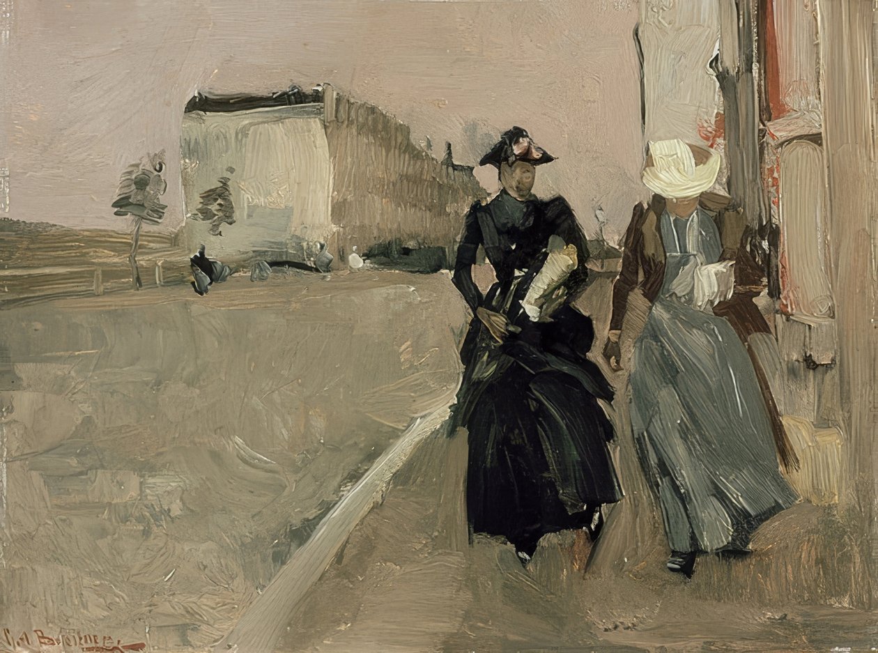Rajada de vento. Por volta de 1900 de George Hendrik Breitner