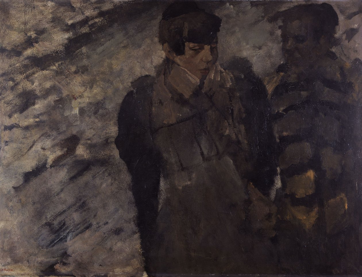 Inverno (Raparigas na neve) de George Hendrik Breitner