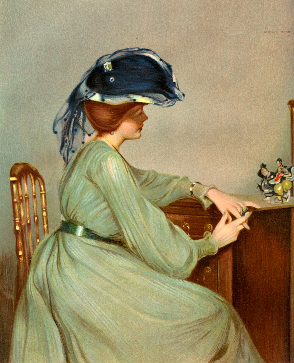 O Véu Azul, 1904. de George Henry