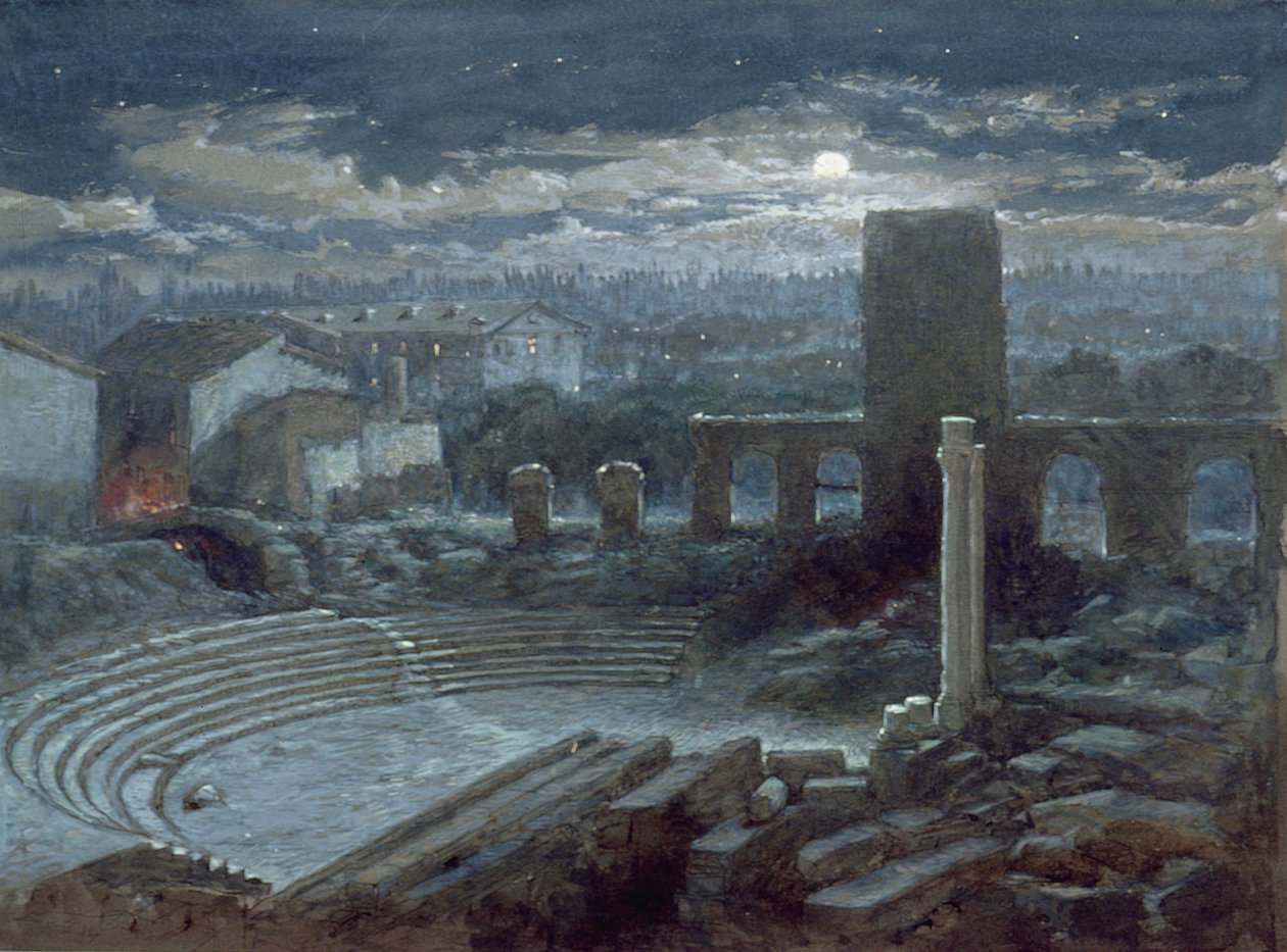O Teatro Romano, Arles, Luar de George Henry Andrews