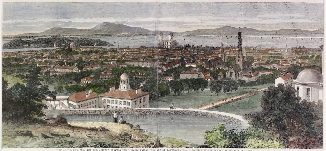 Vistas da cidade de Montreal, leste do Canadá de George Henry Andrews