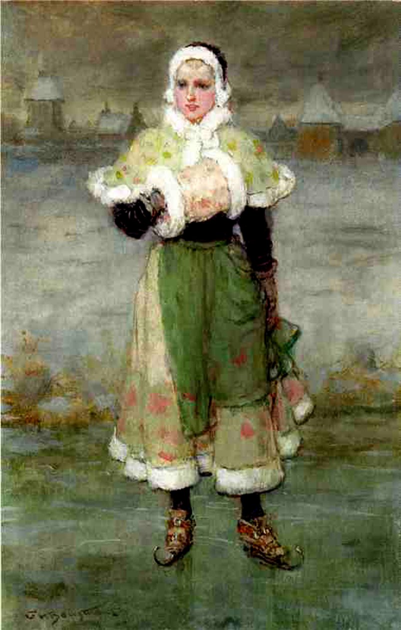 Um patinador holandês de George Henry Boughton