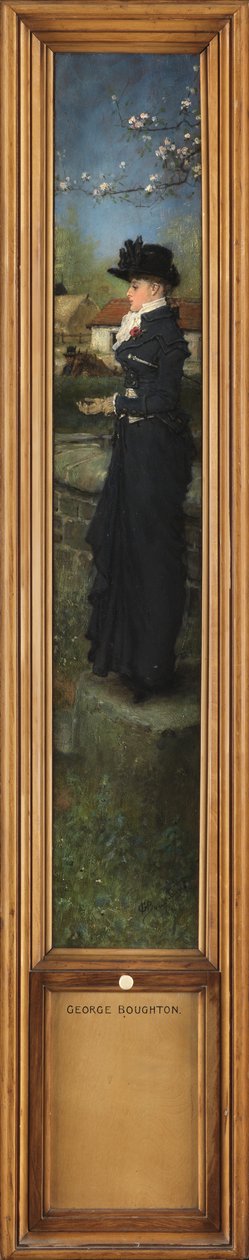 Pronto para um passeio, ou The Fair Equestrienne de George Henry Boughton