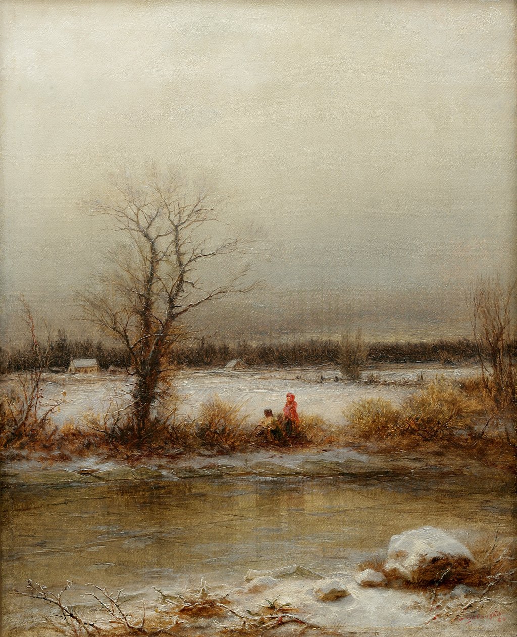 Cena de inverno, 1860 de George Henry Boughton