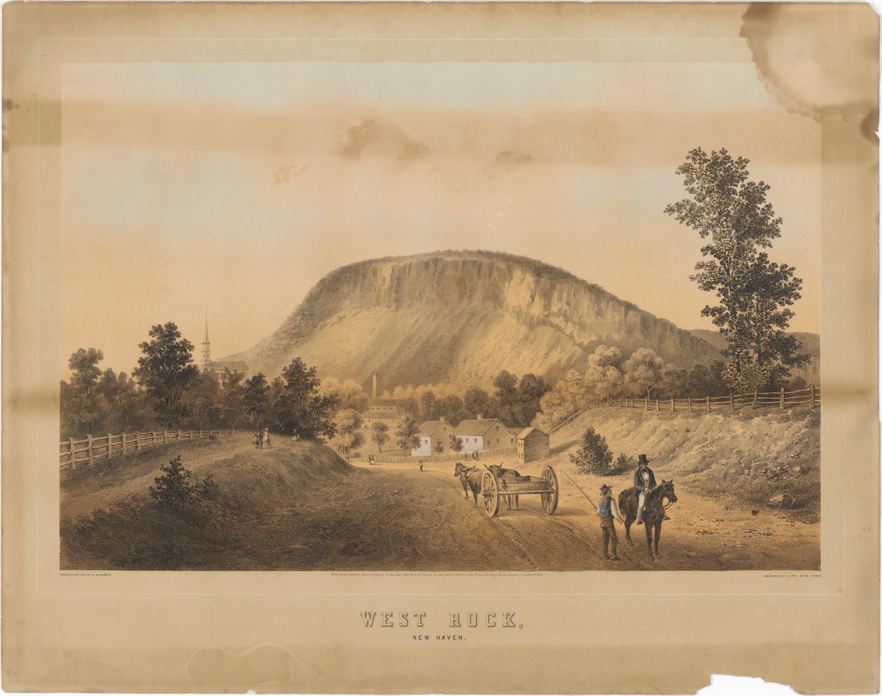 West Rock, New Haven de George Henry Durrie