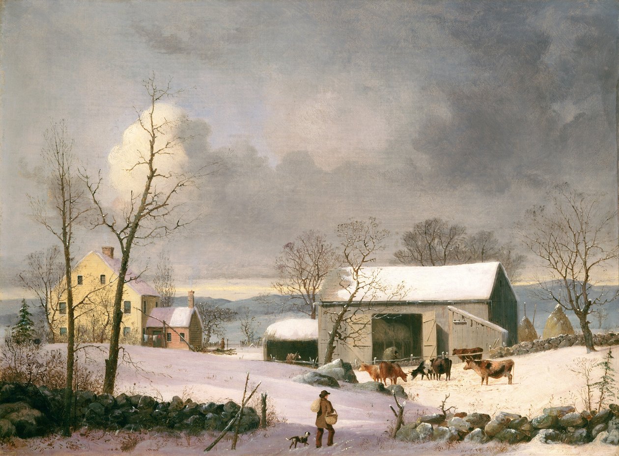 inverno no país de George Henry Durrie