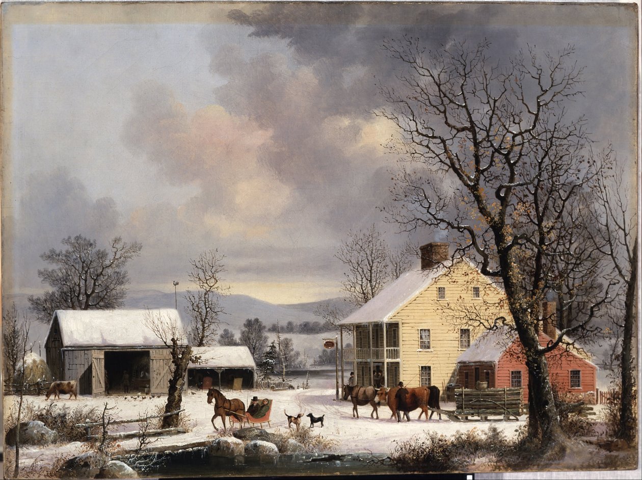 inverno no campo de George Henry Durrie