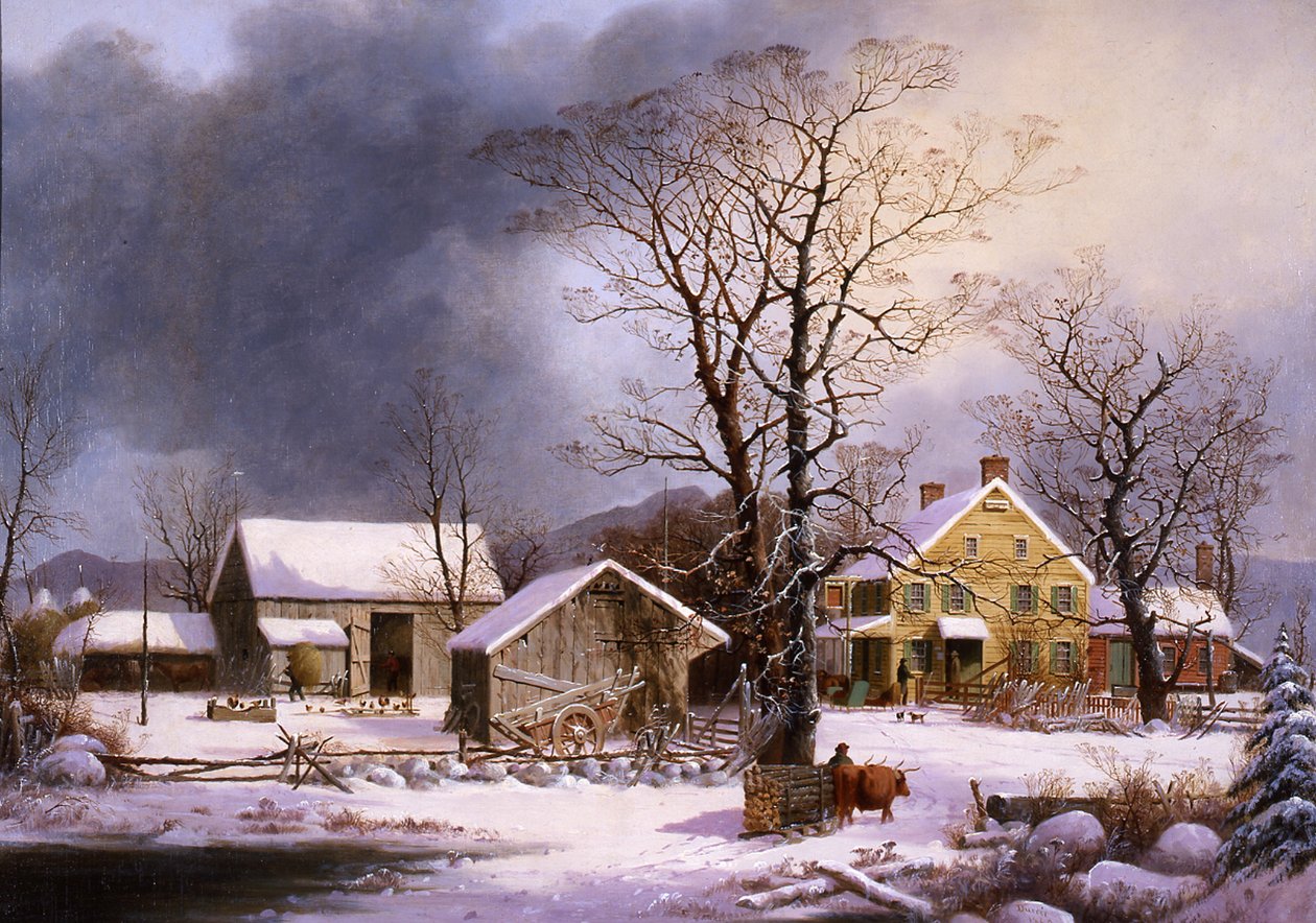 Inverno no País, 1862 de George Henry Durrie