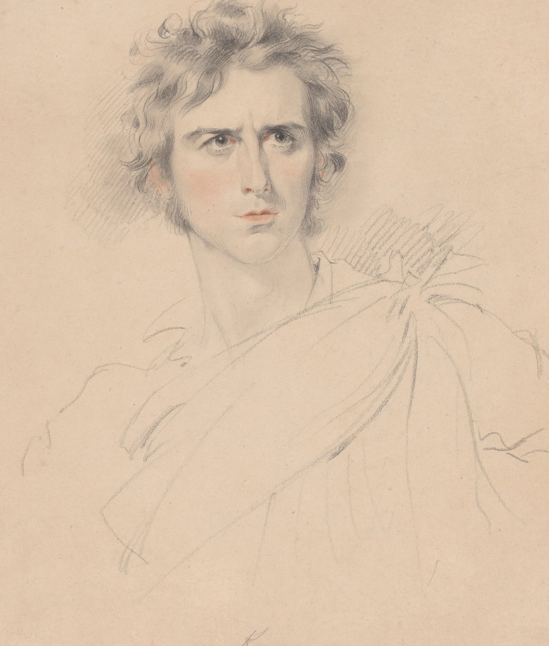 Edmund Kean no personagem de Macbeth, 1814. de George Henry Harlow