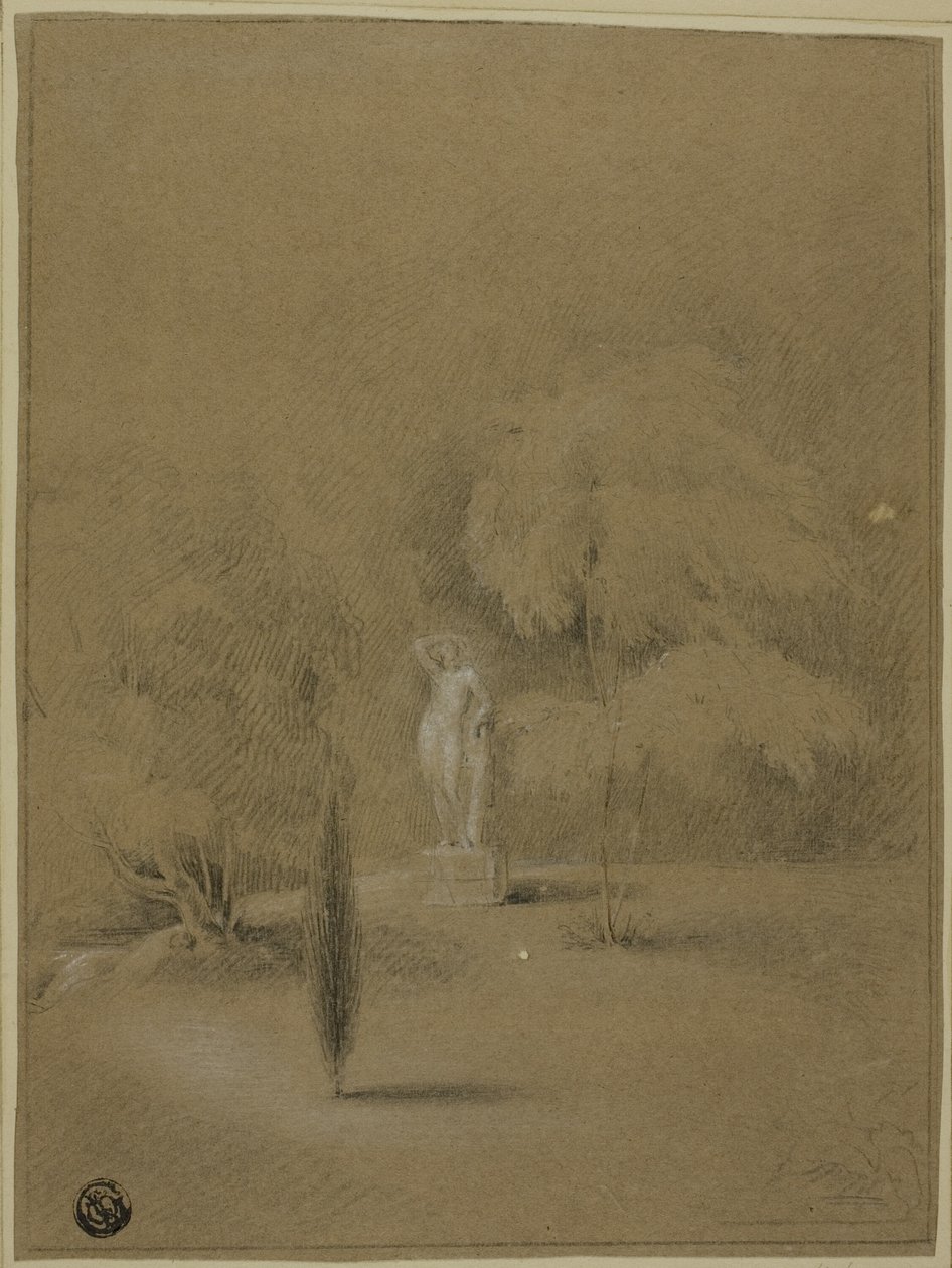 Estátua no gramado em Epsom de George Henry Harlow
