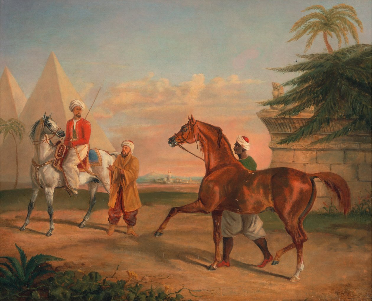 Mameluke comprando um garanhão árabe de George Henry Laporte