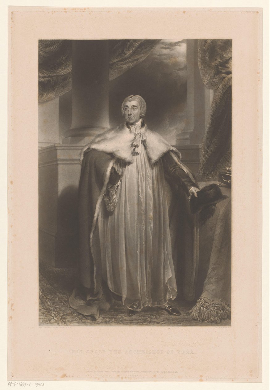 Portret van Edward Venables-Vernon-Harcourt
Sua Graça o Arcebispo de York (título sobre o objecto) de George Henry Phillips
