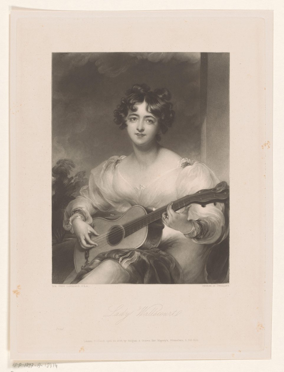 Portret van Elizabeth Black
Lady Wallscourt (título sobre o objecto) de George Henry Phillips