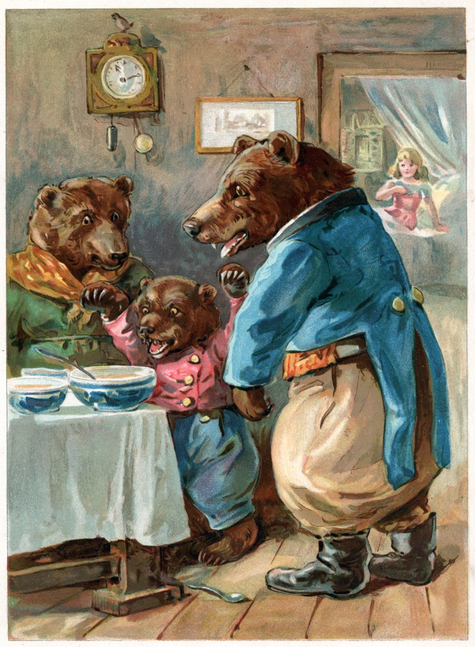"Quem está comendo meu mingau?", ilustração de 