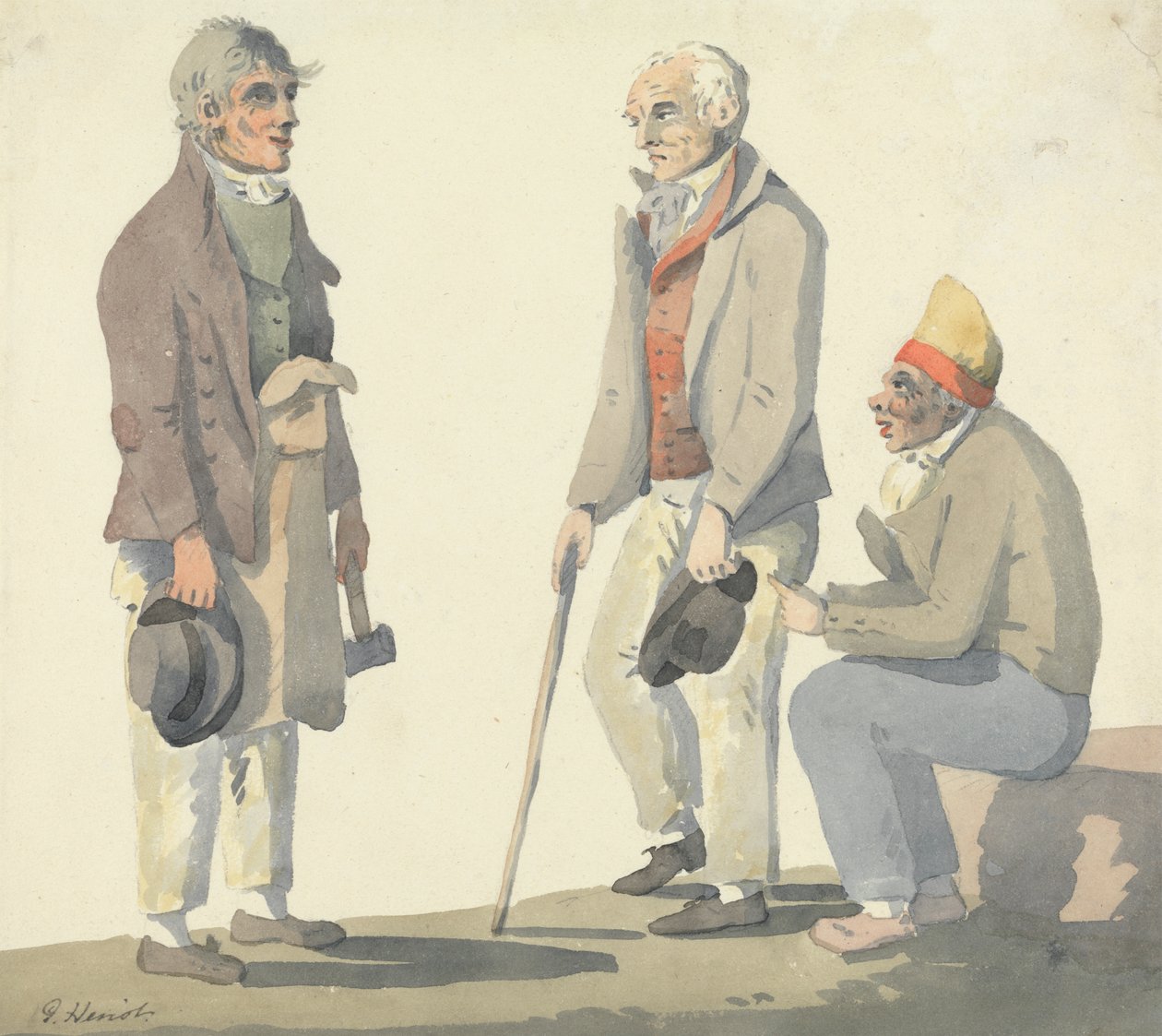Estudos de figuras canadianas de George Heriot